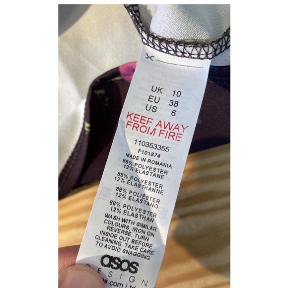 Long sleeve puff shoulder mini dress - Picture 8 of 8